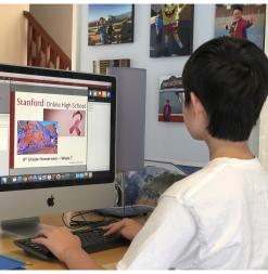 Home Classroom computer screen